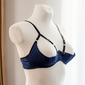 Satin Shelf Bra Open, 1/4 Quarter cup bra with support, Open Cupless bra plus size, Half cup bra, Open cupless bra