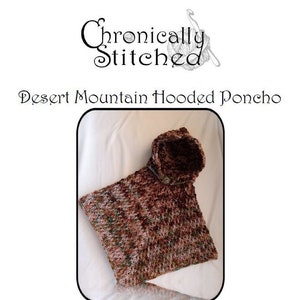 Desert Mountain Hooded Poncho Pattern