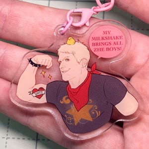 Hetalia Prussia Milkshake Acrylic Keychain Charm