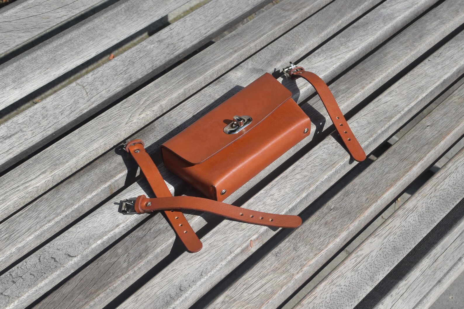 Leather frame bag for bicycle Leather tool bag Bike bag Etsy