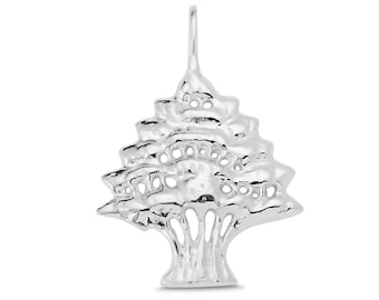 Lebanese Cedar Tree Necklace, Lebanon Jewelry, Cedar Tree of Lebanon, Sterling Silver, 14K Solid Gold, Beirut Jewelry, Lebanese Jewelry