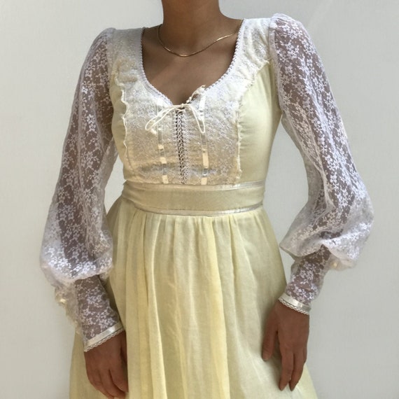 vintage 70s gunne sax dress