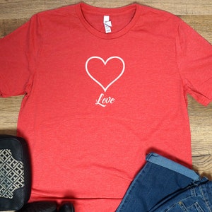 Love Minimalist Tee, Heart