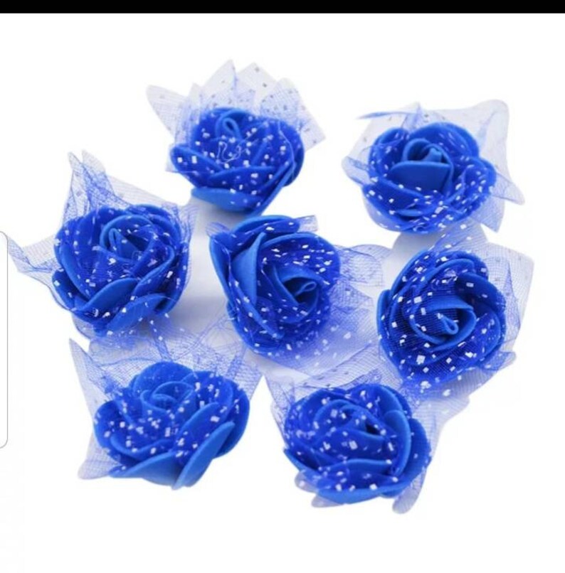 10 Pcs 3.5cm Foam Flowers Artificial Foam Rose Flower Head Etsy