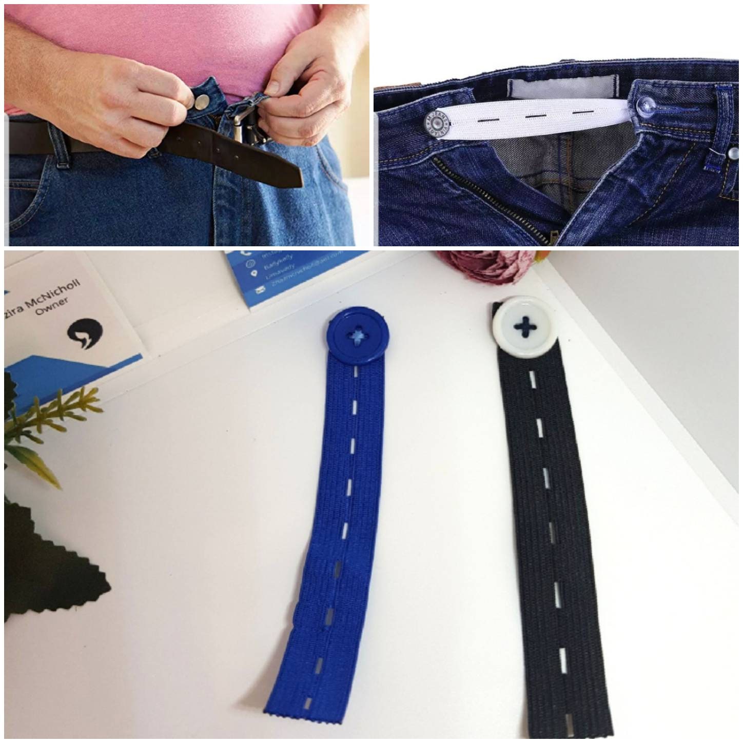  21 PCS Waistband Extenders, Button Extenders For Jeans, Waist  Extenders For Pants For Women Men Pregnancy Jeans Skirt Collar Dress