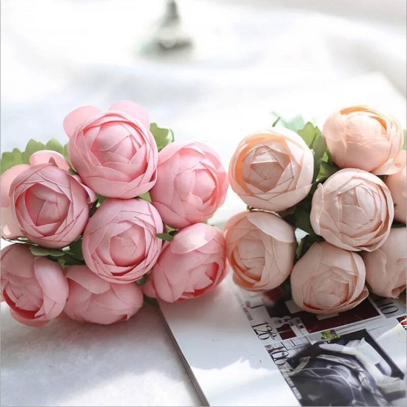 5 Pcs of Silk White Rose Buds Artificial Flowers for Party Etsy UK