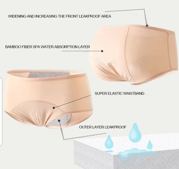 3 Pcs Black Leak Proof Menstrual Panties. Physiological Pants Women  Underwear During Critical Time of Themonth. Comfortable Waterproof -   Canada