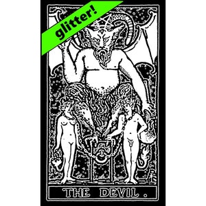 Tarrot / Card / Devil / Goth / Horror / Skeleton / Needle Minder