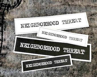 Neighborhood Threat Patch: Punk-Jacke zum Aufnähen & Taschen-Accessoire