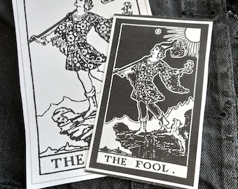The Fool tarotkaart canvas patch: opnaaiende accessoire punkjas en tas