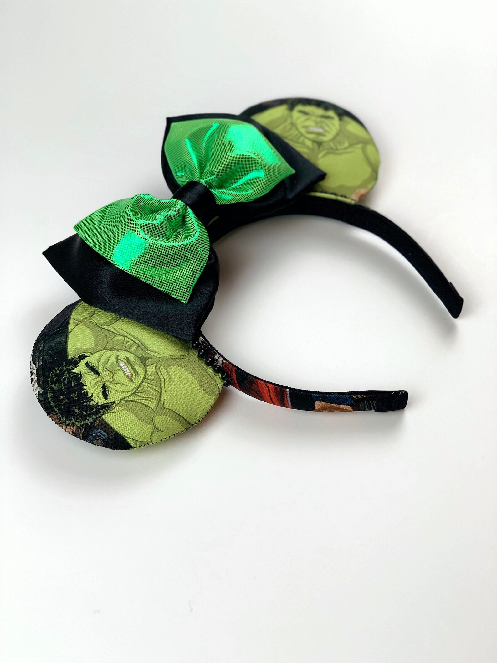 Marvel Ears Hulk Avengers Dual Satin Bow MCU Marvel | Etsy