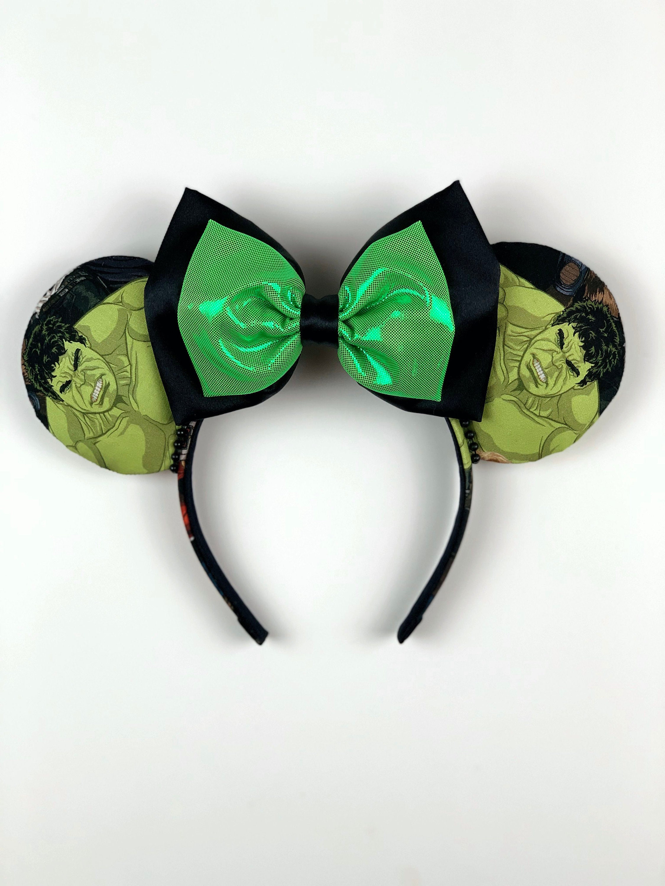Marvel Ears Hulk Avengers Dual Satin Bow MCU Marvel | Etsy