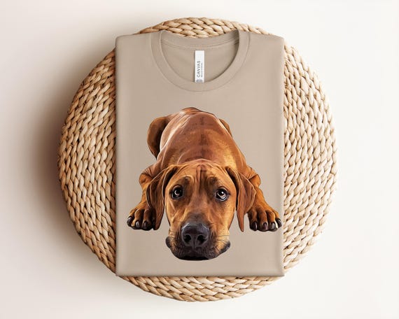 Rhodesian Ridgeback T‑Shirt, Ridgeback Dog Lover Tee, Genuine Bella Canvas Unisex Shirt, Ridgeback Mom Dad Gift