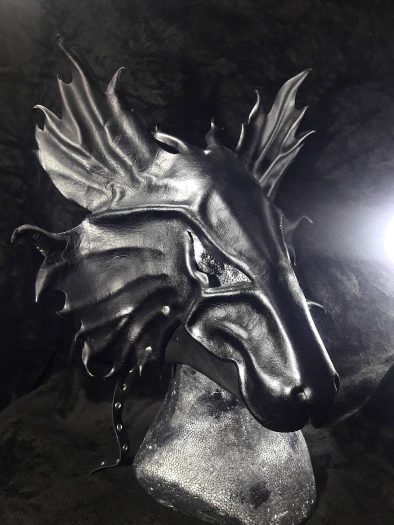 Black Wolf Leather Mask Lycanthrope Evil Dog BDSM Pet Play. Etsy