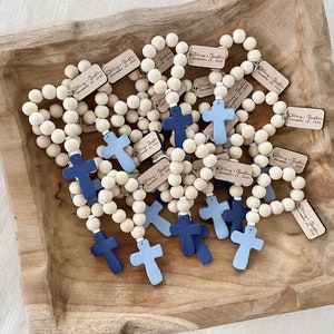 Style 1 /  Included 5 Rosaries / Rosary Favors / Baptism / Communion / Pocket Rosaries