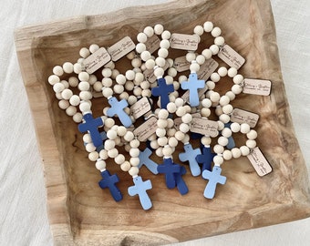 Style 1 / Rosary Favors / Baptism / Communion / Pocket Rosaries / 1 Item / Minimum of 5 Rosaries to Purchase / Read item Description!