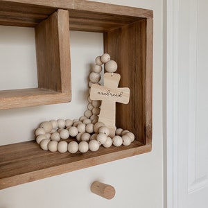 L Handmade Wood Rosary