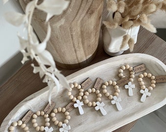 Style 2 / Rosary Favors / Baptism / Communion / Pocket Rosaries / 1 Item / Minimum of 5 Rosaries to Purchase / Read item Description!