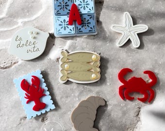 Coastal Bogg Bag Charms – Custom Summer Bag Accessories | Beach, Crab, Starfish, Croissant, Lobster & More