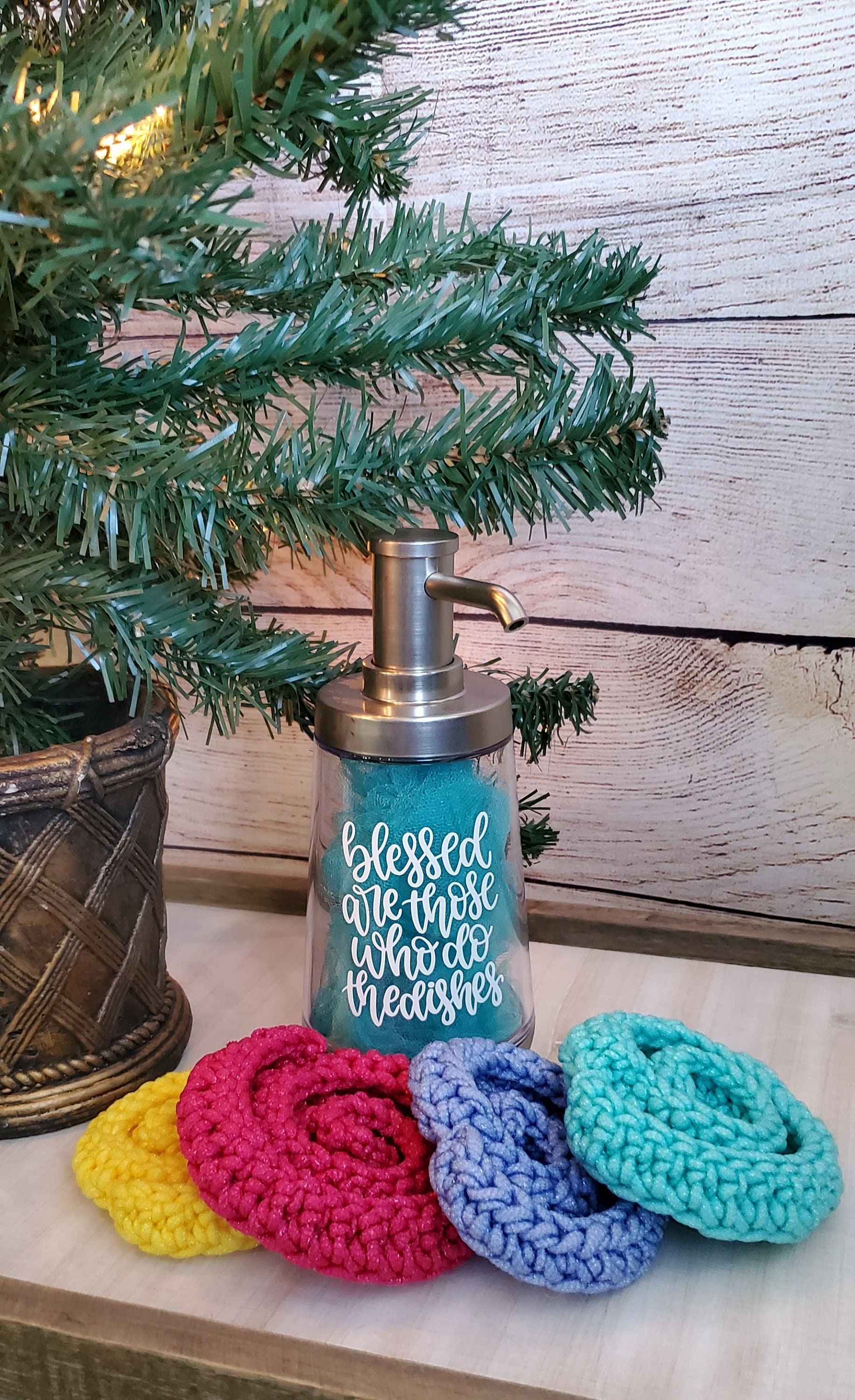 Customized Dish Soap Dispenser Gift Set Etsy