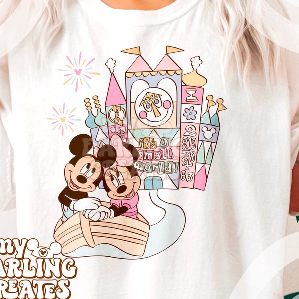 PNG Magische Pastell kleine Weltmaus PNG für tshirt sublimation dtf