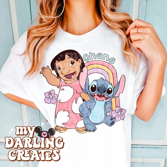 2 PNG Magical Blue Alien Ohana Hawaiian Summer Tshirt Design for tshirt sublimation