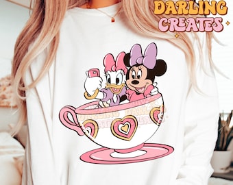 Besties in Teacups PNG for tshirt sublimation | tshirt design