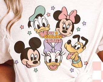 Mouse Friends Spring Pastel PNG Tshirt Sub for sublimation