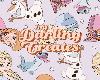 Magical Ice Princess Repeating Pattern for Fabric Sublimation | Seamless File