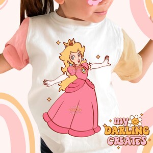 Peachy Princess PNG for tshirt sublimation