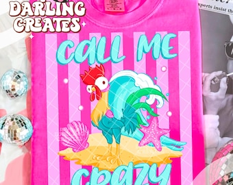 2 PNG Magical Retro Pastel Coquette Chicken / Theme Park Tshirt Design (Download digitale)