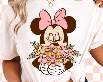 Spring Floral Mouse PNG for tshirt sublimation | tshirt design