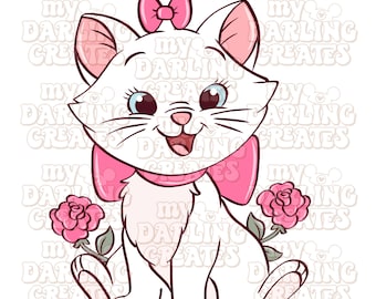 PNG Magische Valentines Katze PNG-Datei für Tshirt Sublimation | Tshirt Motiv