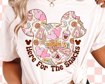 Here for the snacks mouse snacks png for tshirt sublimation | DTF | Screenprint transfer png