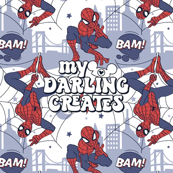 Spider Mann Boys Comic Repeating Pattern for Fabric Sublimation | Seamless File