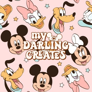 Magical Mouse Friends Repeating Pattern for Fabric Sublimation | Seamless File