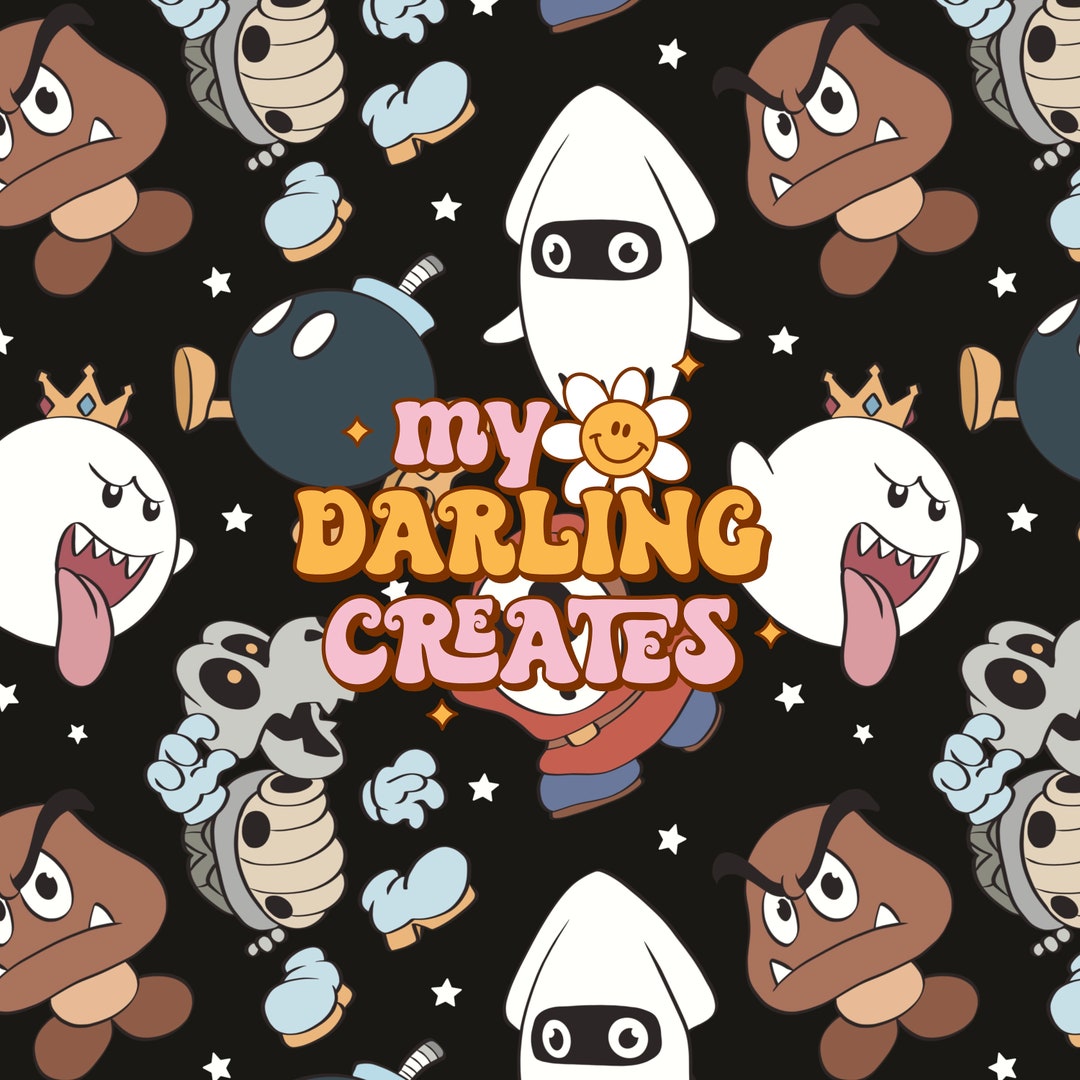 Super Bad Guys Seamless Files for Boys | Repeating Pattern - Etsy