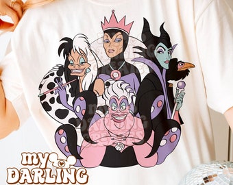 PNG Magical Villains Halloween and Fall png for tshirt Sublimation | tshirt Design