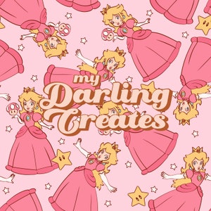 Peachy Princess Pink Seamless File for Fabric Sublimation | Repeating Pattern