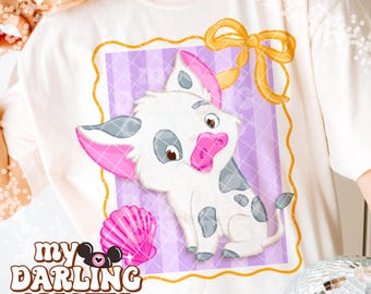 Design PNG Magical Retro Pastel Summer Coquette Friends / Theme Park Tshirt Design (Download digitale)