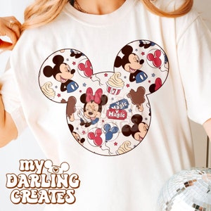 PNG Park Mouse Snacks Fourth of July png for tshirt sublimation | DTF | Screenprint transfer png