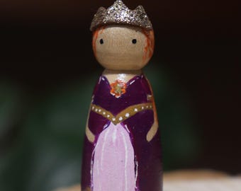 Princess Wood Peg Doll