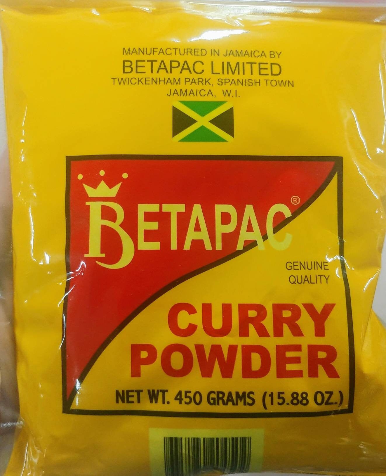 Jamaican Curry Powder 100 Authentic BETAPAC 450g / 110g Etsy