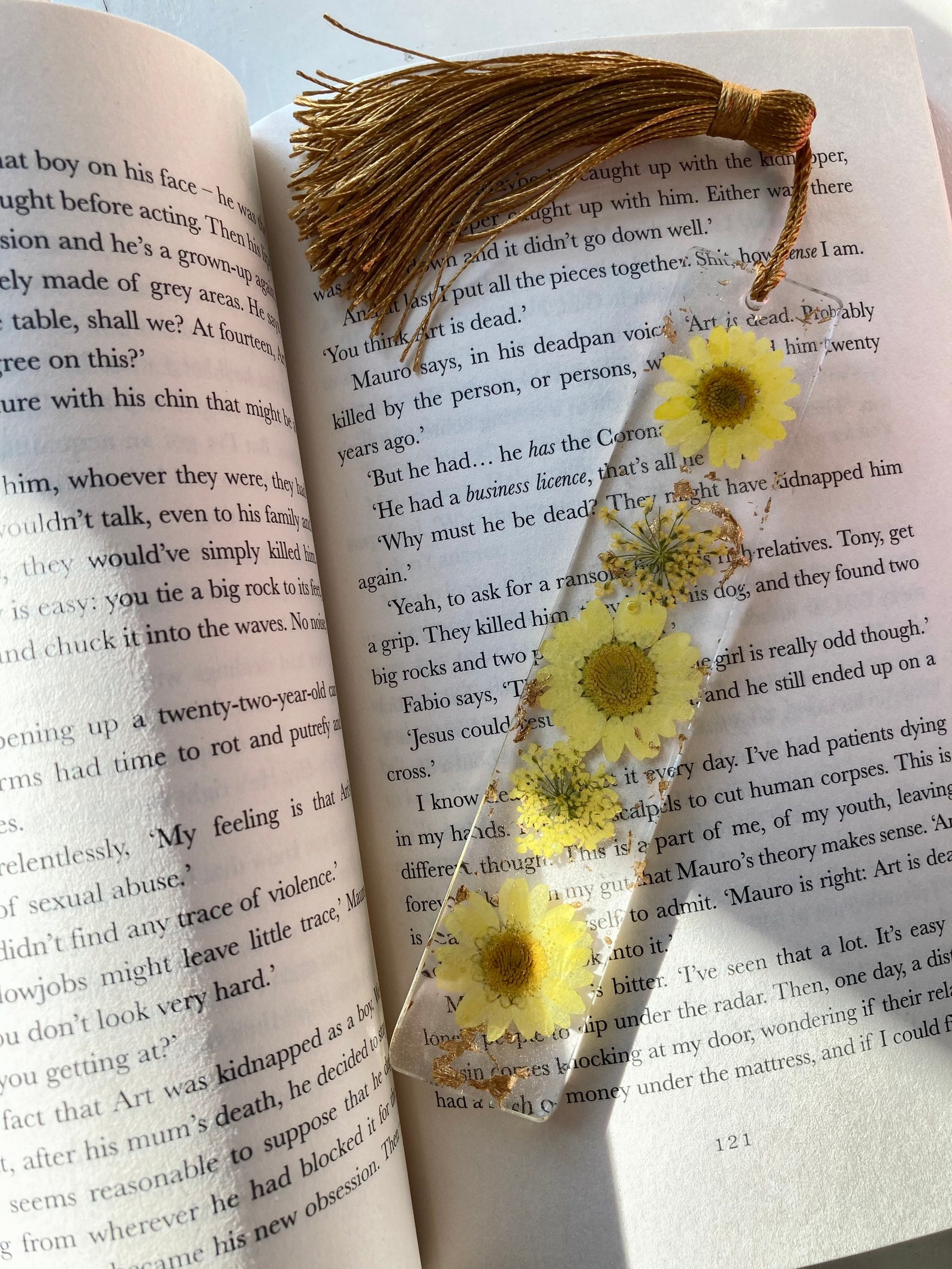Floral Bookmarks With Preserved Flowers Handcrafted Resin Etsy