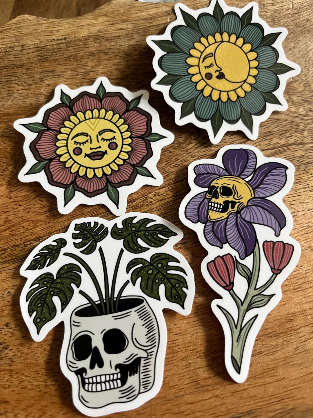 Botanic Blends Sticker Botanical Sticker Bundle | Flower Moon Vinyl Stickers | Tropical ...