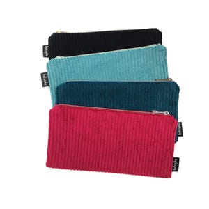 piccolo astuccio fatto a mano * astuccio in cotone * astuccio in velluto a coste * astuccio per penne