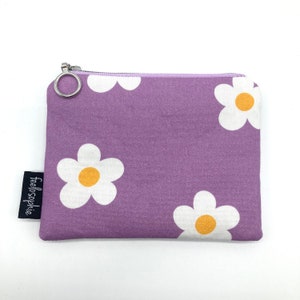 billetera pequeña hecha a mano * billetera de algodón * billetera con estampado de flores * billetera vegana