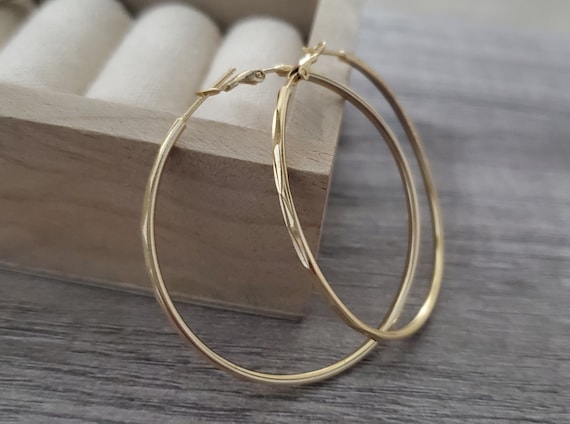 Hoop Earrings | Gold Hoop Earrings | Silver Hoop Earrings | Silver Earrings