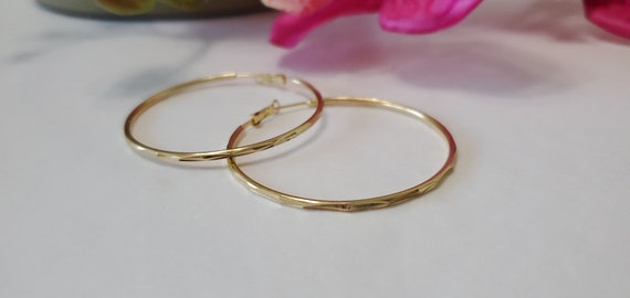 Hoop Earrings | Gold Hoop Earrings | Silver Hoop Earrings | Silver Earrings View 3