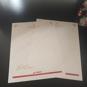 Carta do Papai Noel Papel Timbrado para Imprimir (em branco), Polo Norte Oficial, Assinado pelo Papai Noel